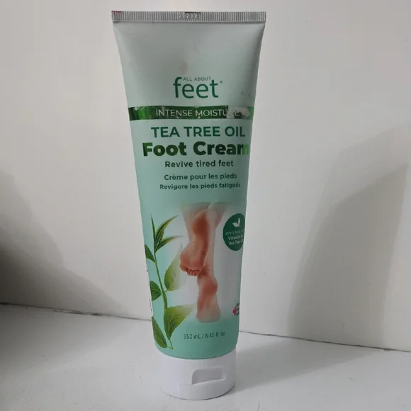 All About Feet Tea Tree Oil Foot Cream, New