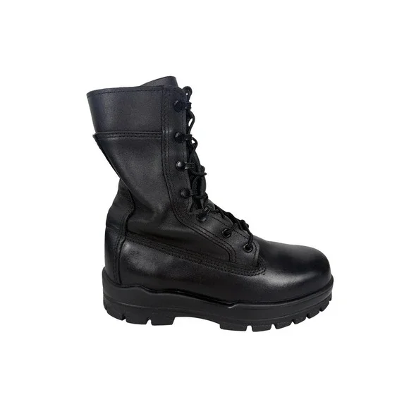 Bates DuraShock Steel Toe Work Boots Mens Size 6 M US Leather Vibram USA Black
