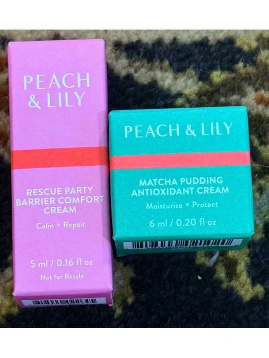 Peach & Lily Rescue Party Barrier Comfort Cream & Matcha Pudding Antioxidant C-8