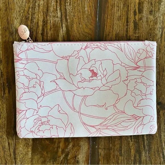 IPSY Floral Pink Cosmetic Bag