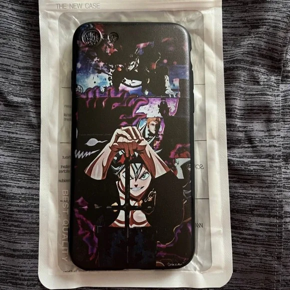 Black Clover Asta Anime Phone Case for iPhone 7 / 8 / SE Matte Protective Cover
