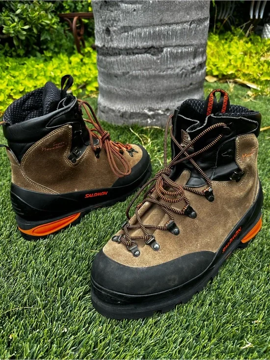 Salomon Super Mountain 9 Mountaineering Mens Size 11.5 Ice Tree Climbing Boots