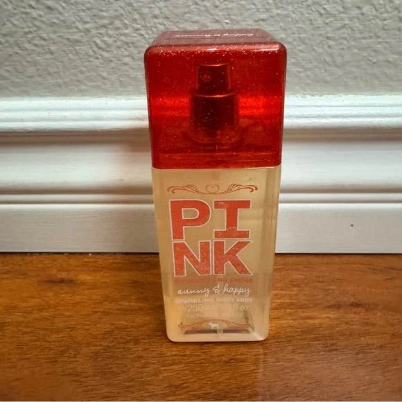 Victoria's Secret Pink Sunny & Happy Shimmer & Shine Sparkling Body Mist 8.4 OZ
