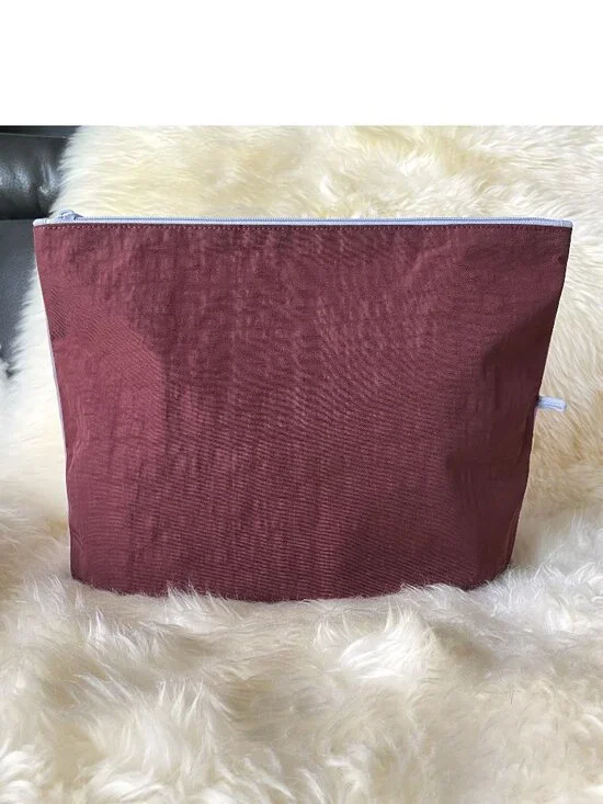 NWOT Baggu Go Pouch Large - Mahogany & Pink (Kaleidoscope Mix)