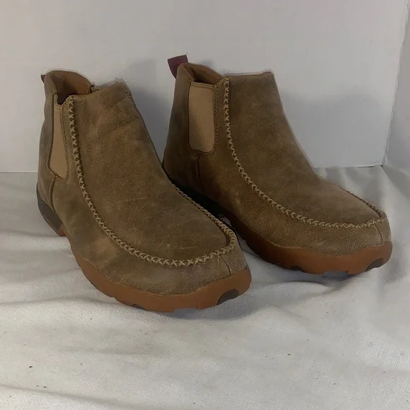 Twisted X Men's Suede Chelsea Boots in Rustic Brown