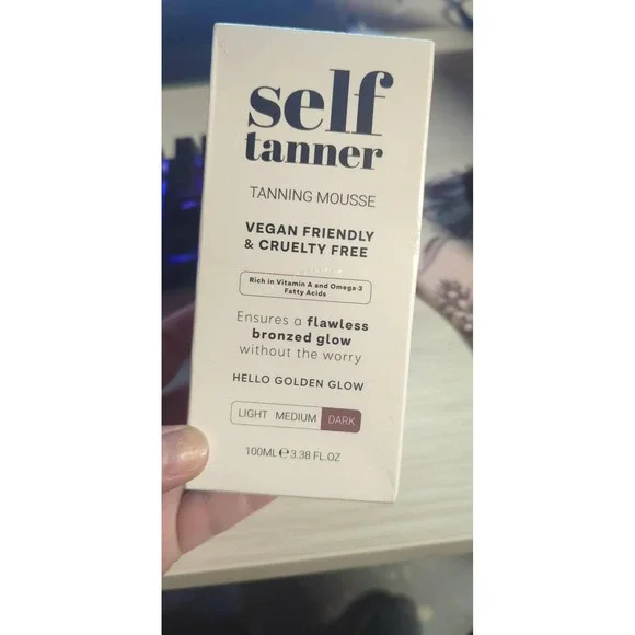 Team Tan Self Tanner Tanning Mousse‎ Dark 100ml 3.38oz Vegan Cruelty Free Italy