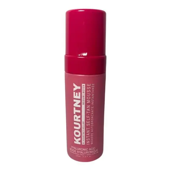 KOURTNEY Self Tanner Mousse Medium 4.2oz NWT Fragrance Free Hyaluronic