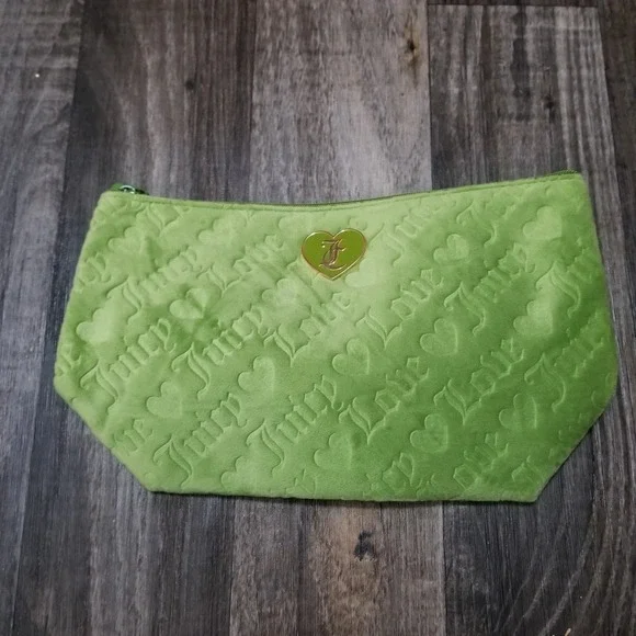 juicy couture Green Velvet Cosmetic Bag