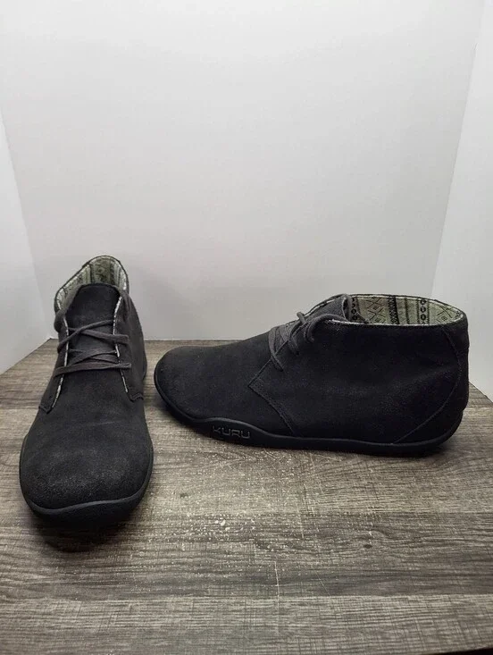 Kuru Aalto Chukka Boots Suede Grey Mens Sz Us 12
