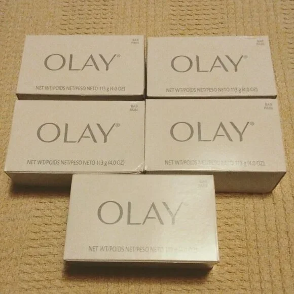 5pc LARGE Vintage Olay Soap Bars 4oz Soap Bundle for Dry Skin