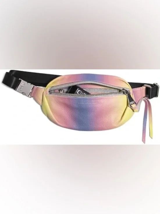 Aimee Kestenberg Pastel Rainbow Iridescent Belt Bag