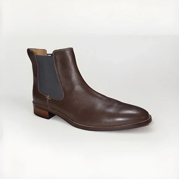 Cole Haan Grand OS Dark Brown Leather Lenox Hill Chelsea Boots Men's Size 13M