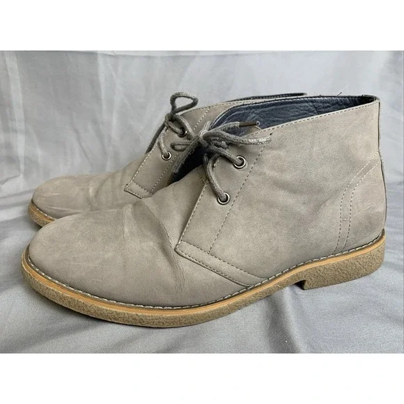 Perry Ellis America‎ Boots Men's Size 11 Gray Casual Craig Ankle Chukka Shoes