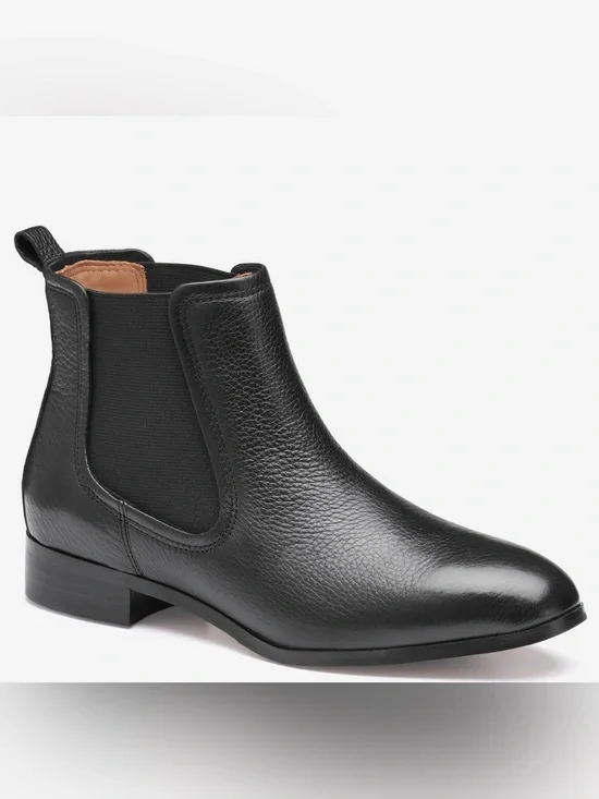 Johnston & Murphy Black Leather Chukka Chelsea Boot