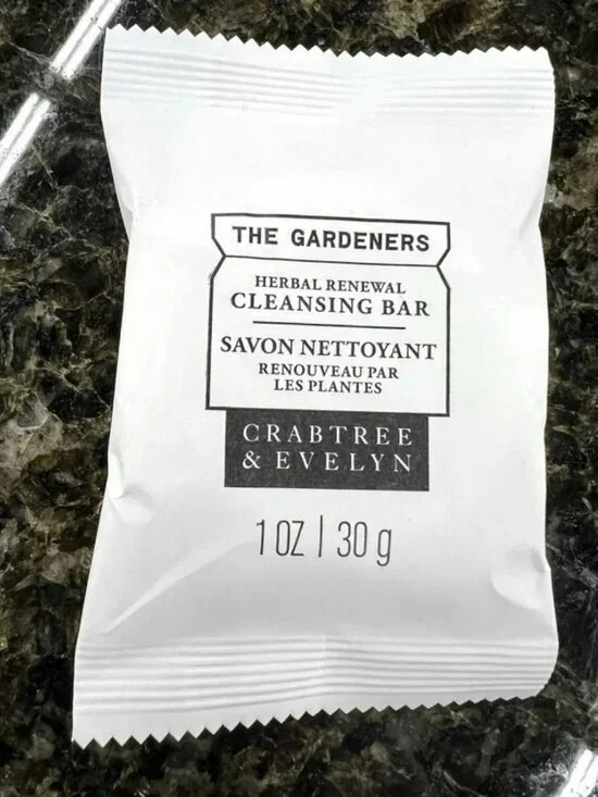 Crabtree & Evelyn Cleansing Bar Soap The Gardeners Herbal Renewal Travel
