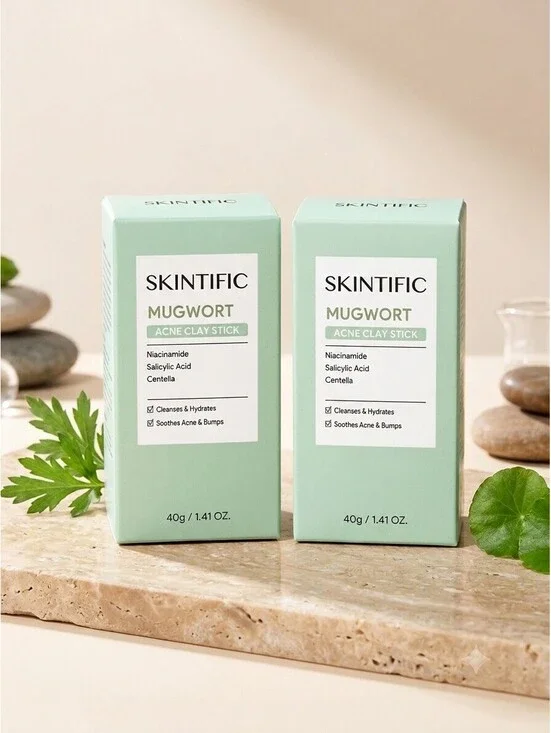 Skintific Mugwort Acne Clay Stick - New In Box/ Sealed (2 Pack)