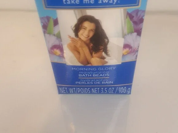 VINTAGE Calgon Take Me Away! MORNING GLORY Moisturizing Bath Beads 3.5oz -SEALED