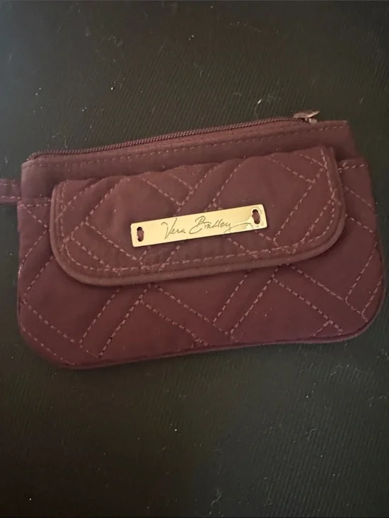 Vera Bradley Quilted Wristlet Pouch - Plum