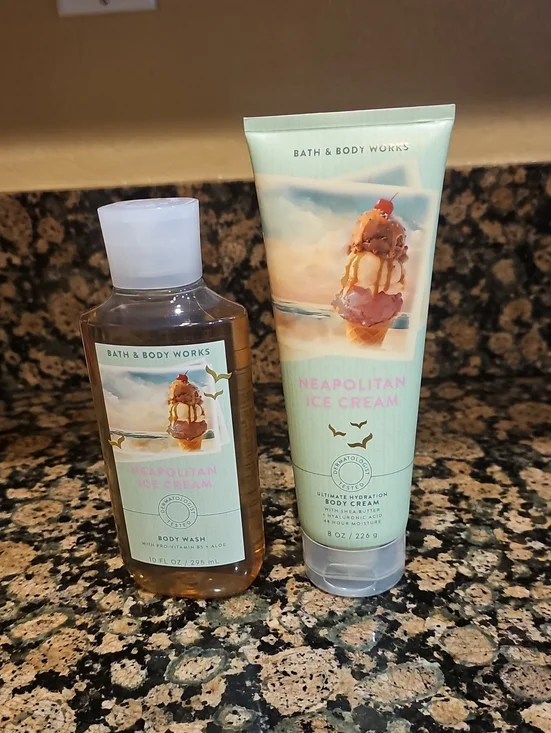 Bath & Body Works Neapolitan Ice Cream Body Cream & Wash