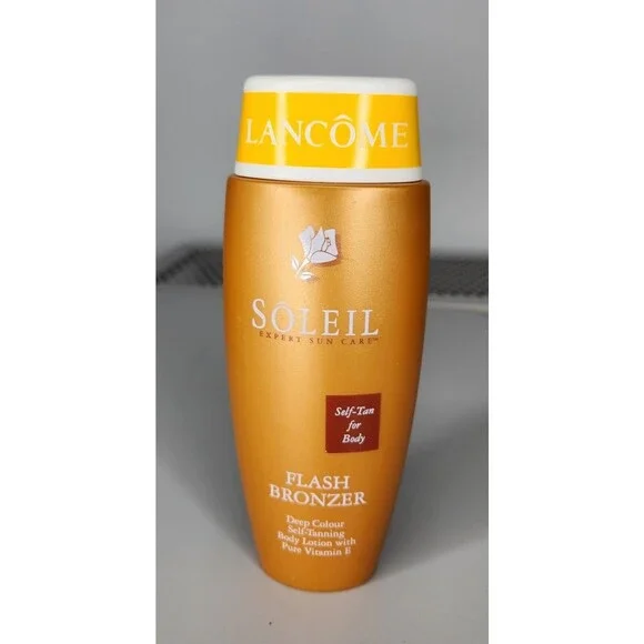 RARE Lancome Flash Bronzer Self Tanning Body Lotion Express Deep Color 5oz 150ml