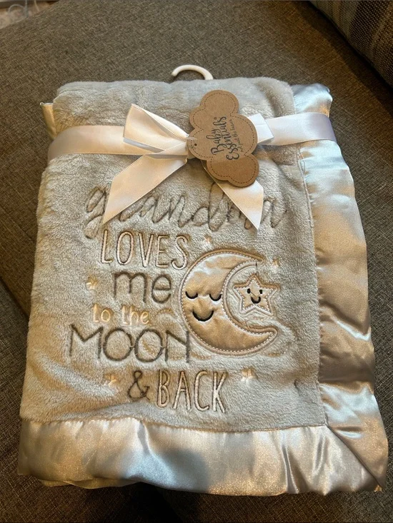 Plush Baby Blanket - Silver Gray 