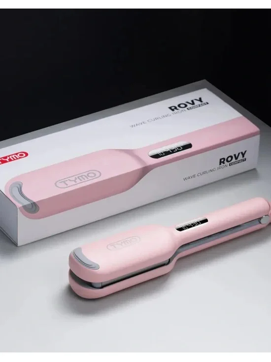 TYMO ROVY COMPACT Wave a curling Iron, Pink, NWT open box