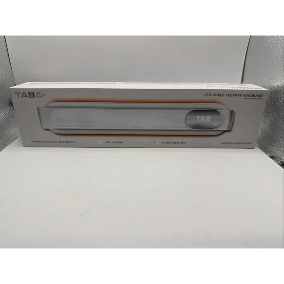 NEW SEALED -   TAB LED Scalp Therapy Headband , White TB2024-0000