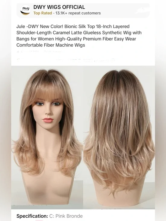 DWY Jule in pink blonde