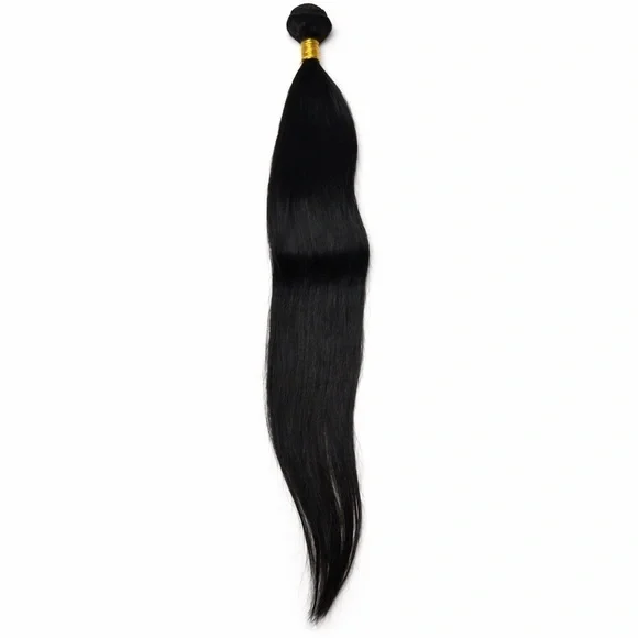 24 Inch 100% Unprocessed Indian Human hair 1 Black