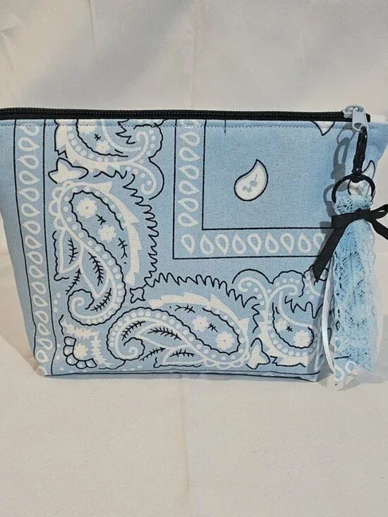 Bandana Makeup Bag Handmade