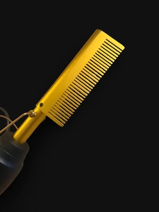 Gold Metal Styling Comb