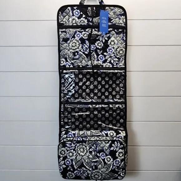 VERA BRADLEY Iconic Hanging Travel Organizer Cosmetics Snow Lotus NWT Discontinu