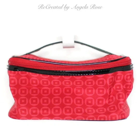 Lancôme Red Cosmetic Bag with Hand…