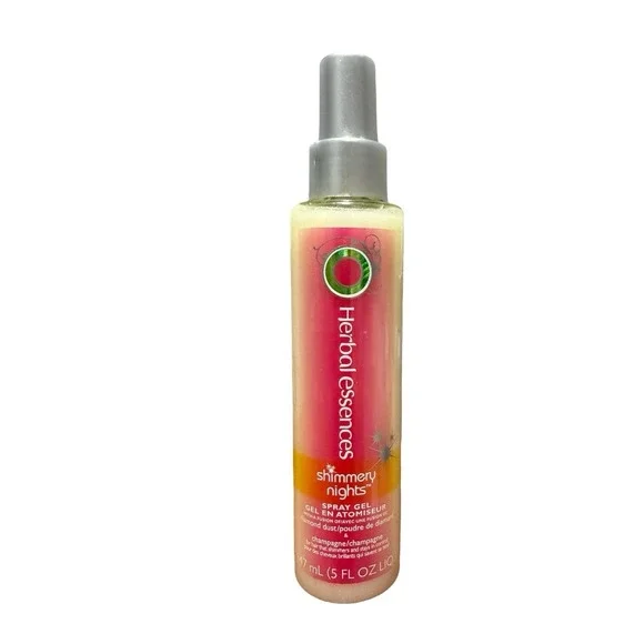 Herbal Essence Shimmery Nights Spray Gel For Hair Glitter 5 Oz. Diamond Dust HTF