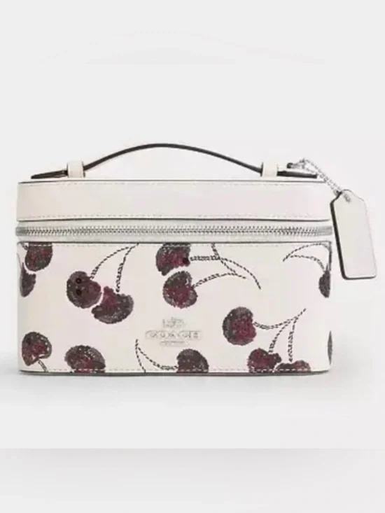 NWT 🍒 Coach LIMITED EDITION Cosmetic Case With Cherry Print