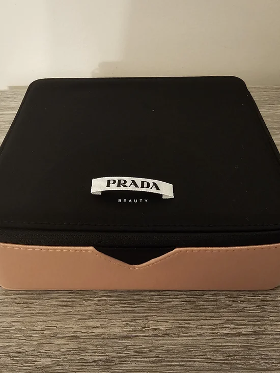 Prada Beauty Black & Pink Travel Case
