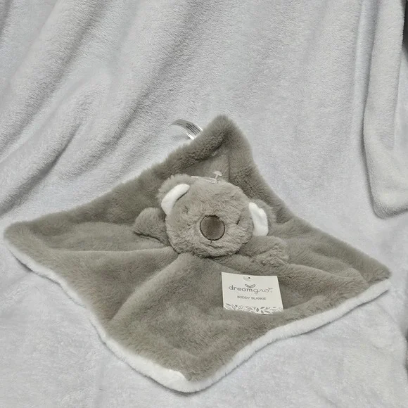 Dreamgro Koala Buddy Blankie Grey White Plush Security Blanket Lovey DH109-TP-MX