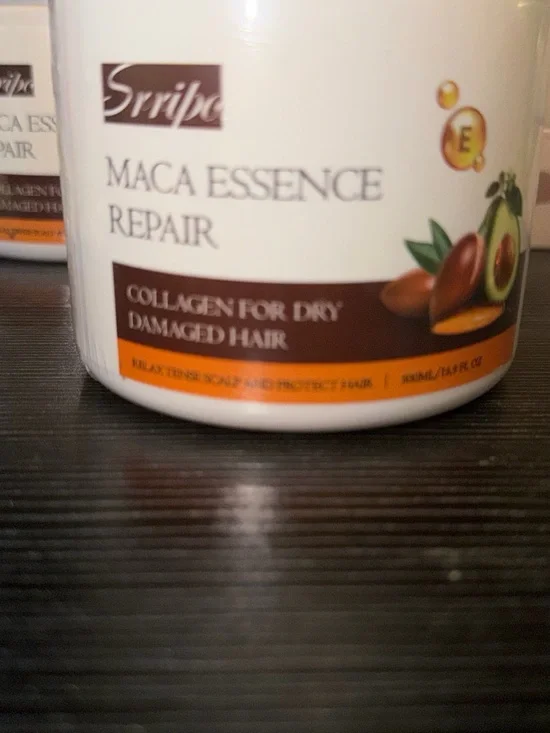 Srripz Maca Essence Repair Hair Treatment - White & Brown Jar