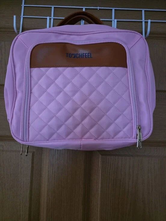 TOUCHFEEL Pink Hanging Travel Toiletry & Makeup Organizer Bag
