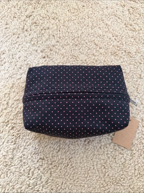 Brandy melville polka dots makeup bag