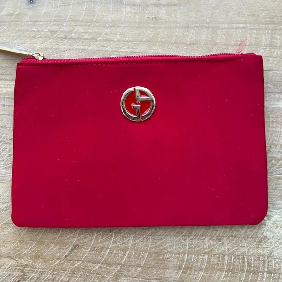 Giorgio Armani Satin Cosmetic Bag New