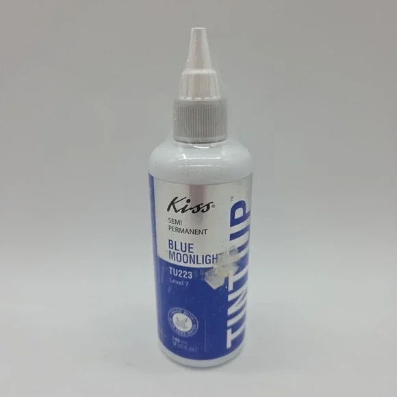 KISS Colors Tint Up Semi Permanent Hair Color Blue Moonlight 5oz TU223 Level 7