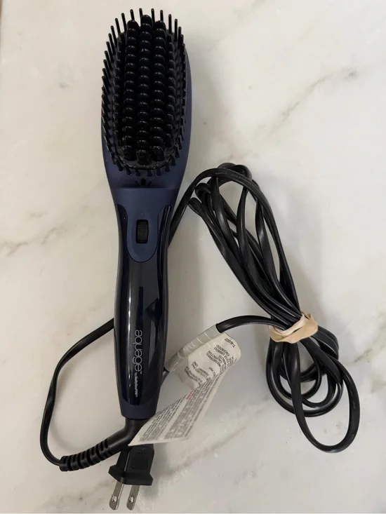 Aquage by BabyLiss Pro hot brush for straightening & styling hair tested & works