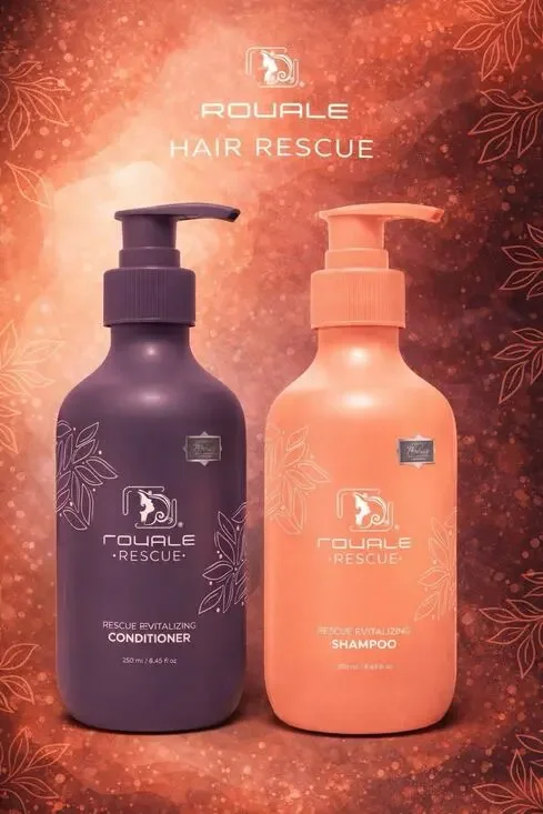 Lot of 2 Royale Hair Rescue Shampoo & Conditioner 8.45 oz Anti-Frizz Keratin