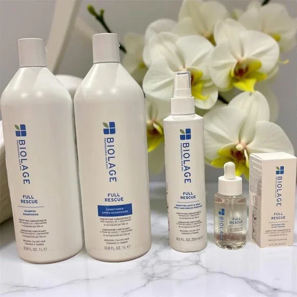 Biolage Full Rescue Anti Break Shampoo Conditioner Serum Leave In Conditioner