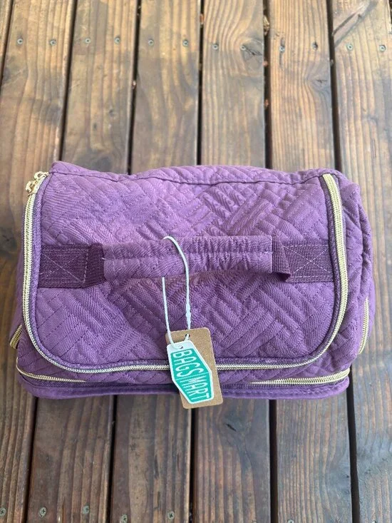 BAGSMART Toiletry/Cosmetic Bag Purple Plum Shade NWT