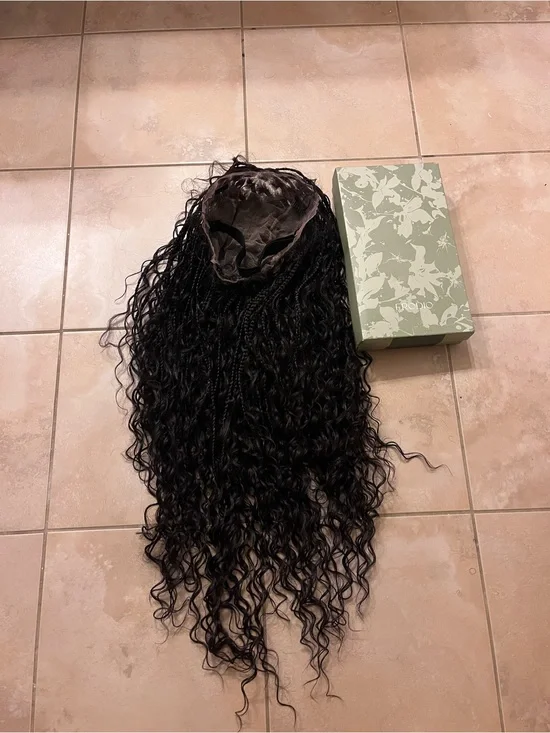 Frodio Veralux™ Fiber Full Lace Boho Braids Synthetic Box Braid Wig. 30”
