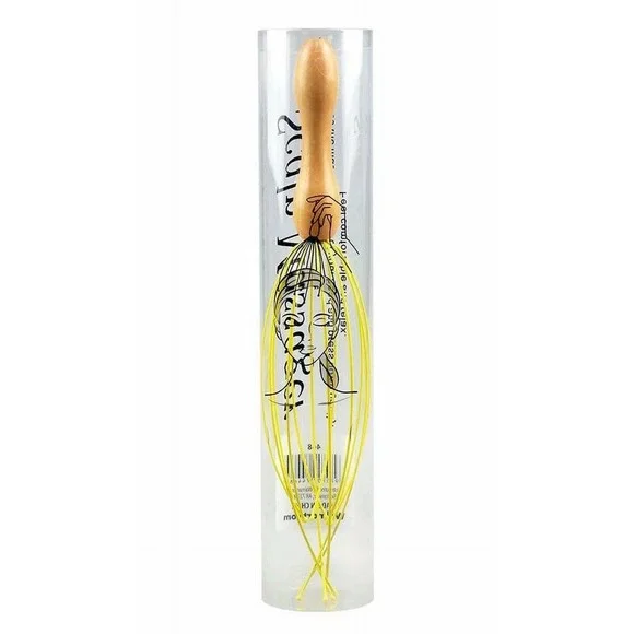 Scalp Massager Octopus Coated Steel With‎ Wooden Handle Instant Stress Relief