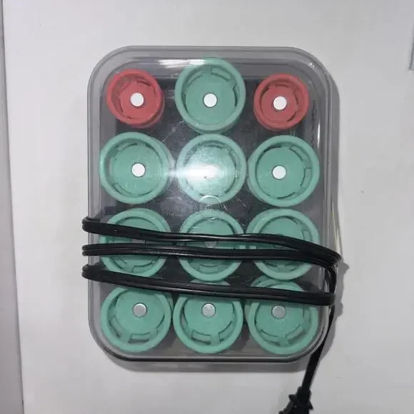 Vintage Clairol Lock N Roll Hot‎ Hair Curlers Rollers Pageant 24 Spoolies BT-1