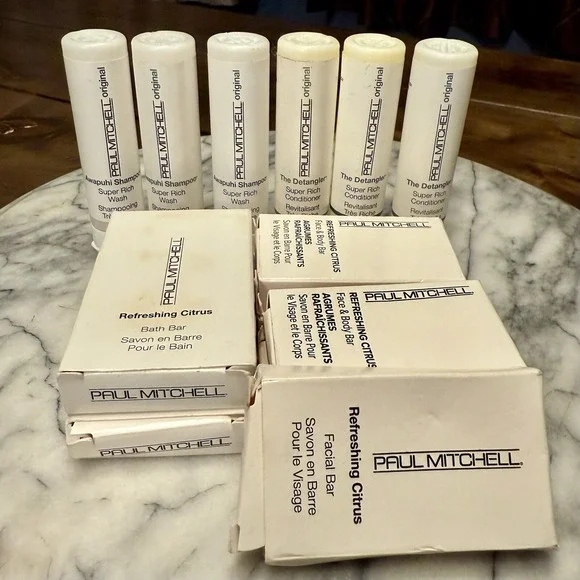13pc Paul Mitchell Travel Awapuhi‎ Shampoo Detangler Conditioner Citrus Soap